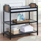 Brees Changing Table Black/Brownstone