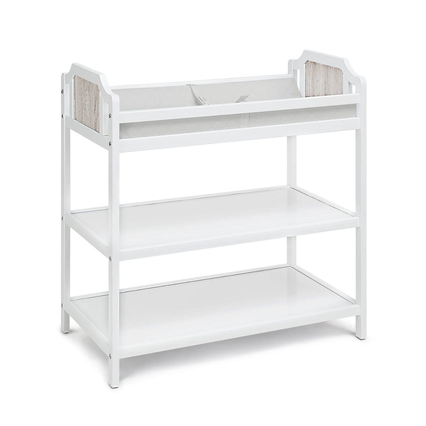 Brees Changing Table White/Graystone