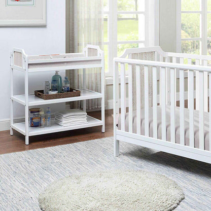 Brees Changing Table White/Graystone