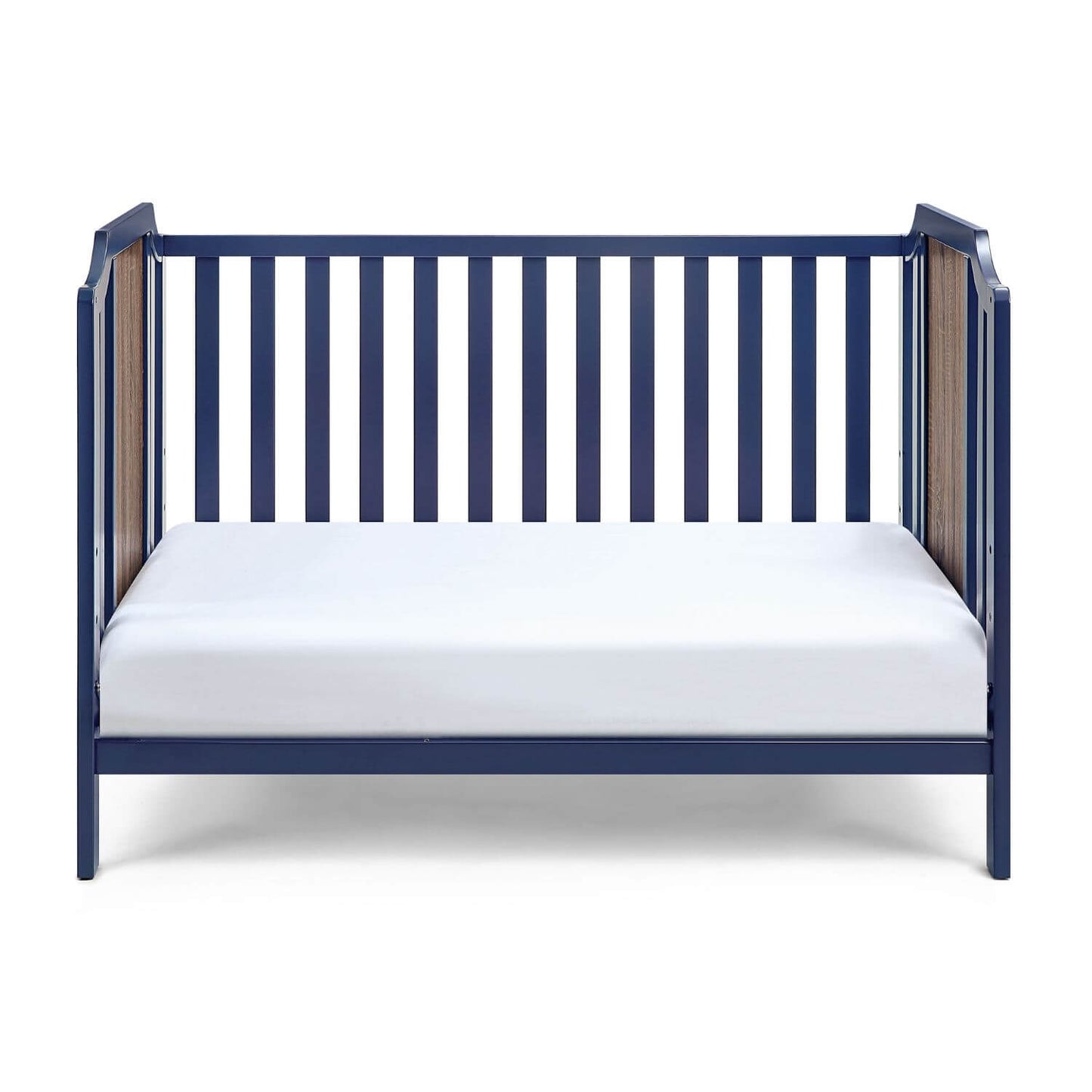 Brees Island 3-in-1 Convertible Crib Midnight Blue/Brownstone