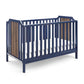 Brees Island 3-in-1 Convertible Crib Midnight Blue/Brownstone