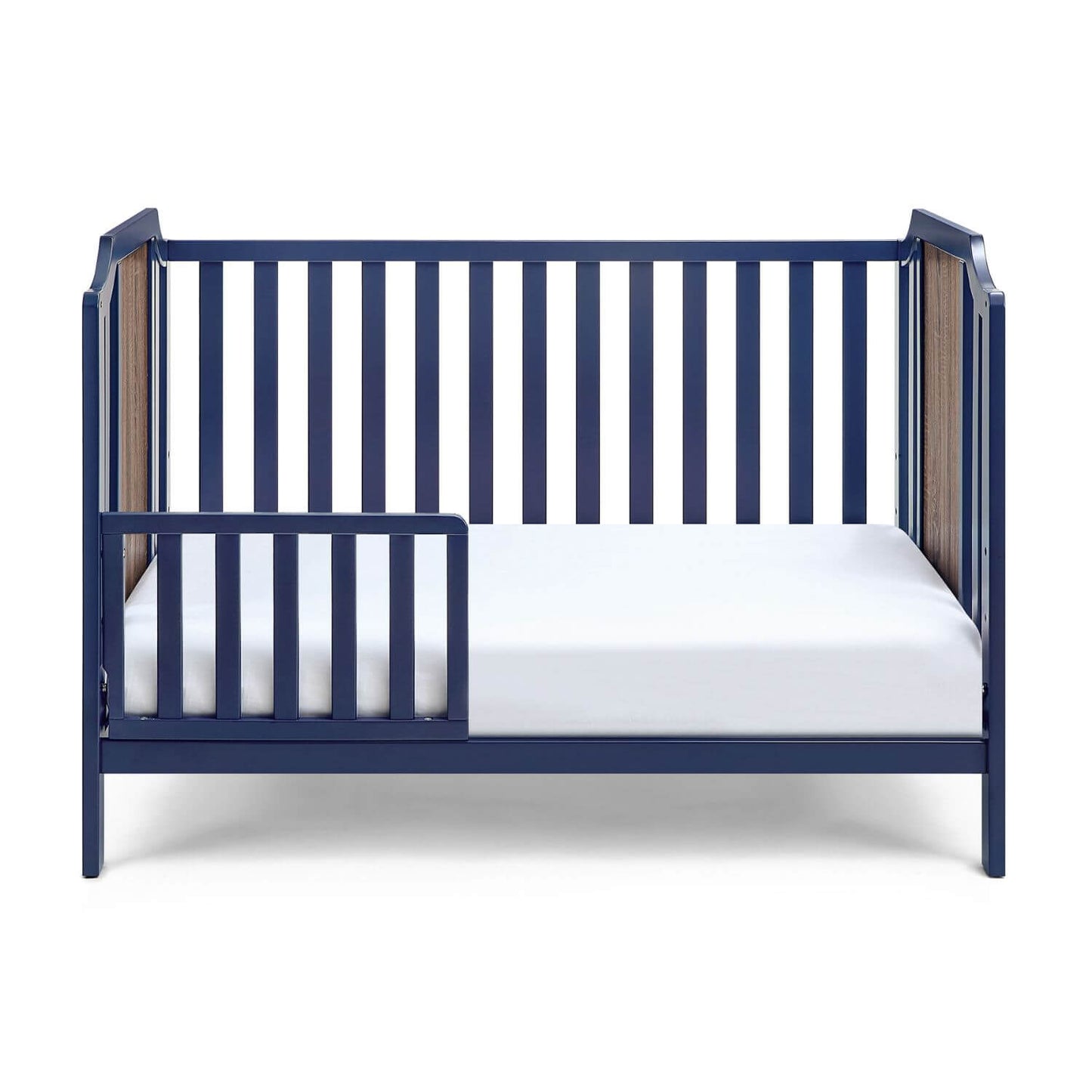 Brees Island 3-in-1 Convertible Crib Midnight Blue/Brownstone