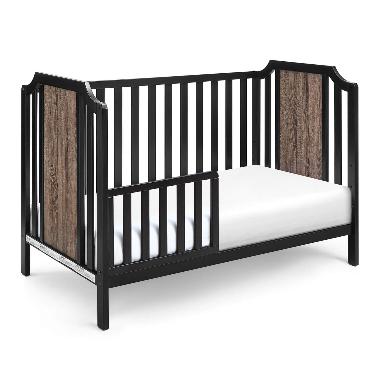 Brees Toddler Bed Black/Brownstone