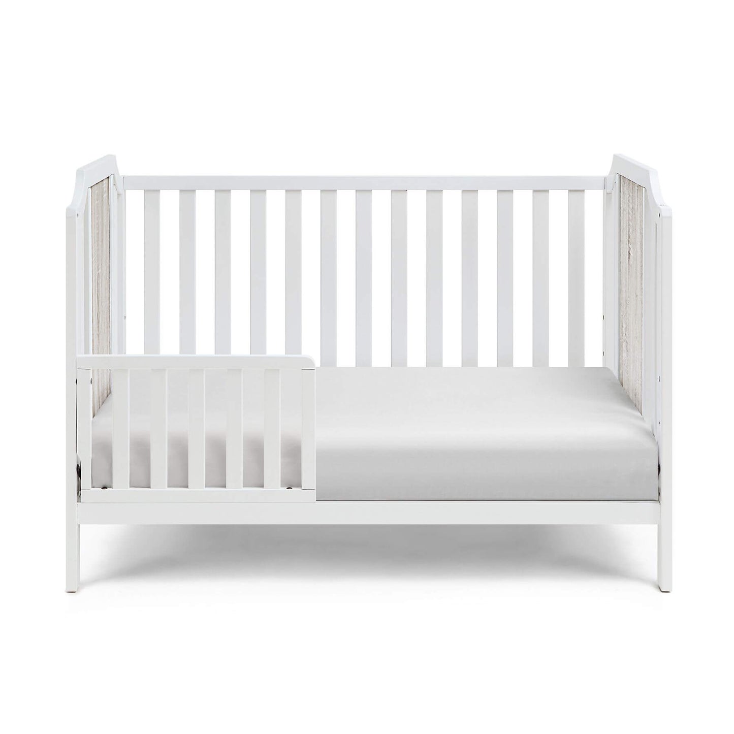 Brees Toddler Bed White/Graystone