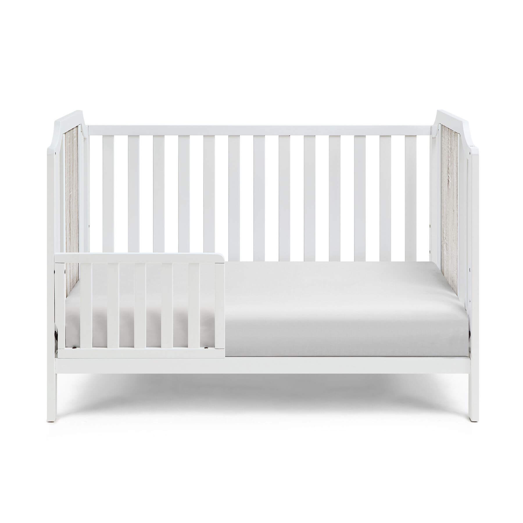 Brees Toddler Bed White/Graystone