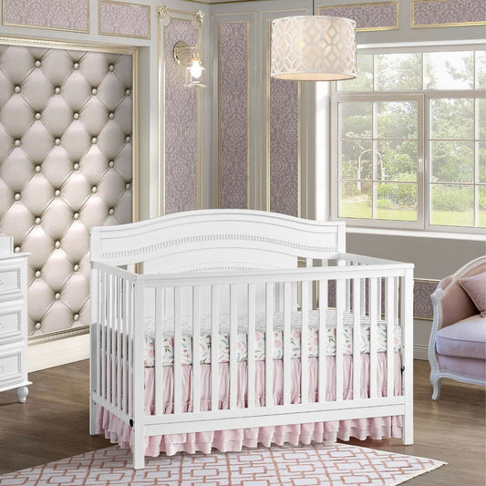 Oxford Baby Briella 4-in-1 Convertible Crib | White