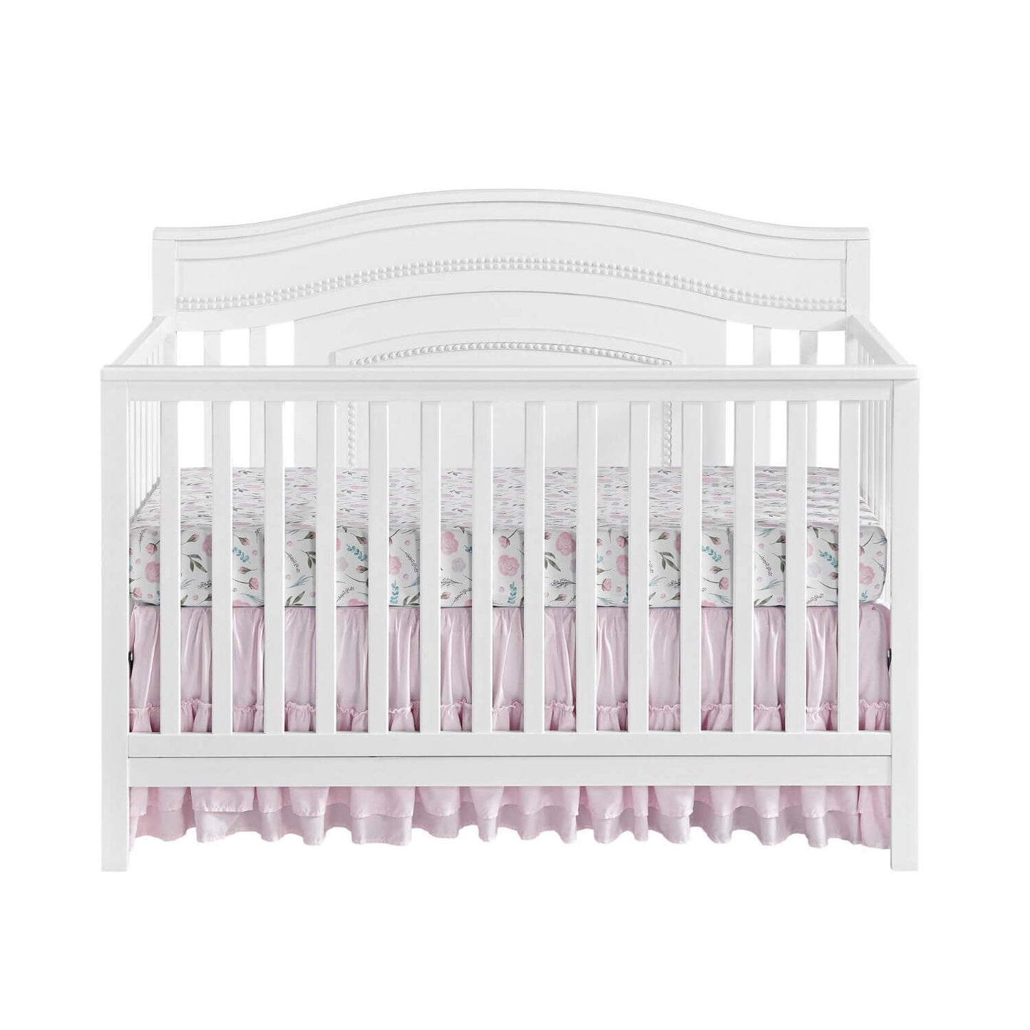 Oxford Baby Briella 4-in-1 Convertible Crib | White