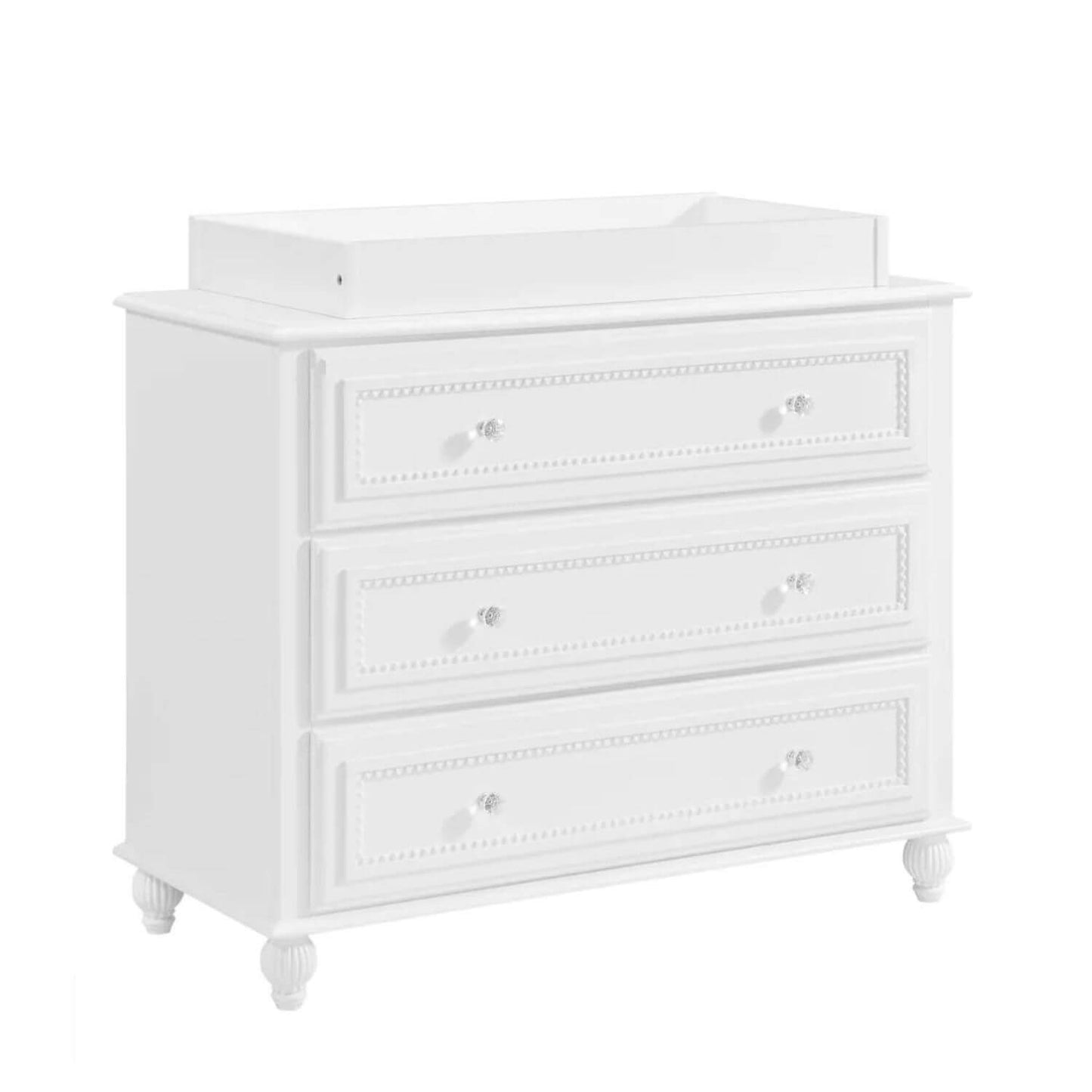 Oxford Baby Briella Changing Topper For 3-Drawer | White