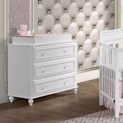 Oxford Baby Briella Changing Topper For 3-Drawer | White