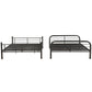 ACME Bristol Metal Frame Full/Full Bunk Bed | Gunmetal