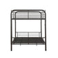 ACME Bristol Metal Frame Full/Full Bunk Bed | Gunmetal