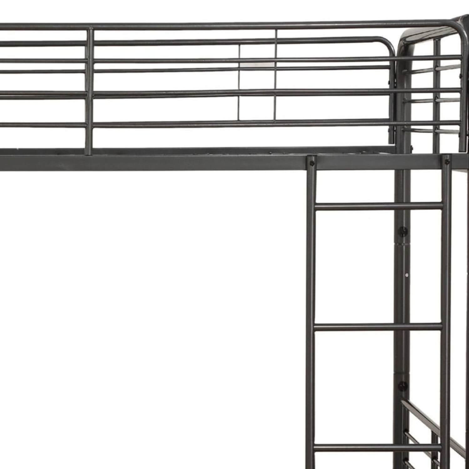 ACME Bristol Metal Frame Full/Full Bunk Bed | Gunmetal