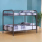 ACME Bristol Metal Frame Full/Full Bunk Bed | Gunmetal