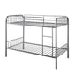 ACME Bristol Metal Frame Twin/Twin Bunk Bed | Gunmetal