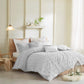 Brooklyn Cotton Jacquard Comforter Set Grey