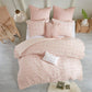 Brooklyn Cotton Jacquard Comforter Set Pink