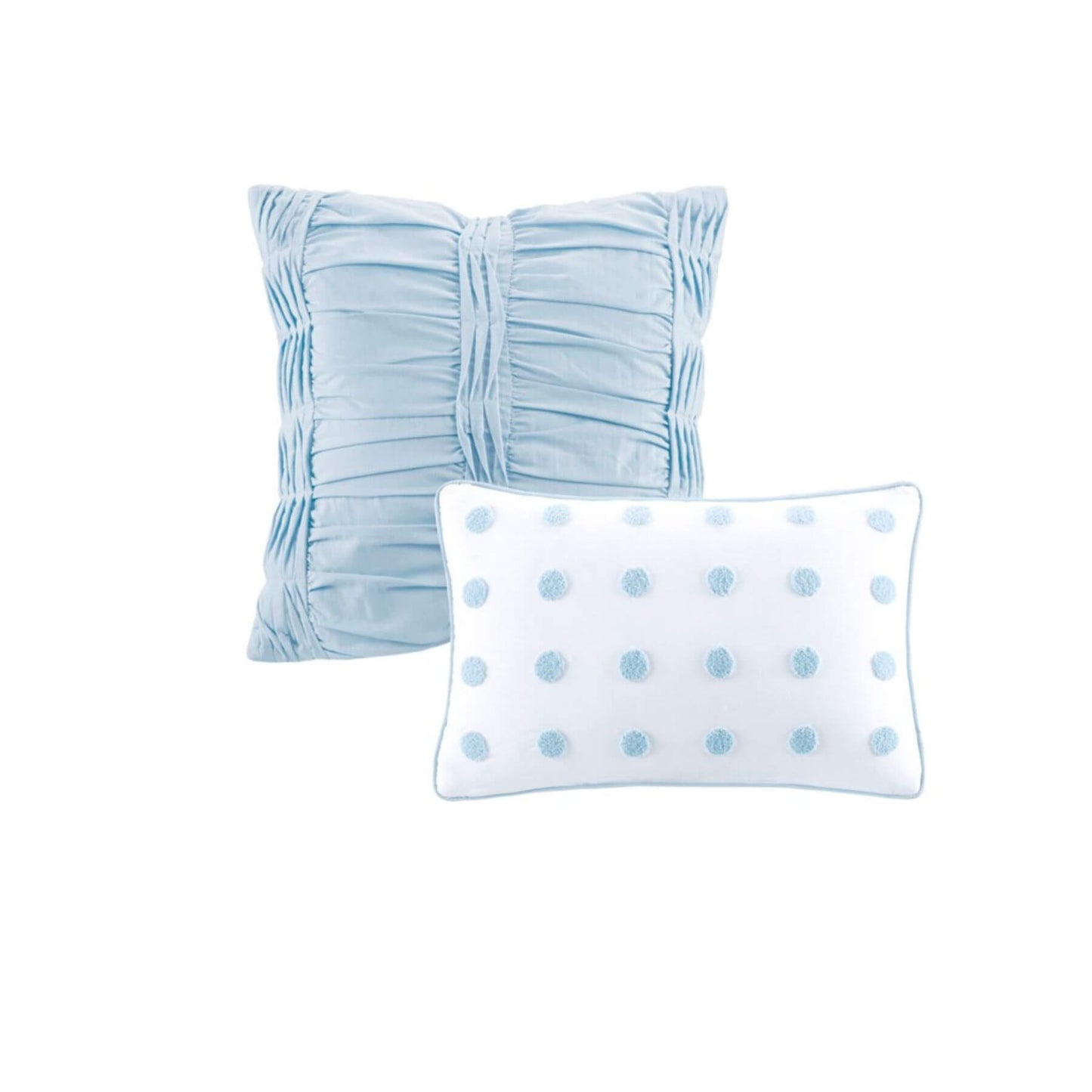 Brooklyn Cotton Jacquard Decorative Pillows Blue