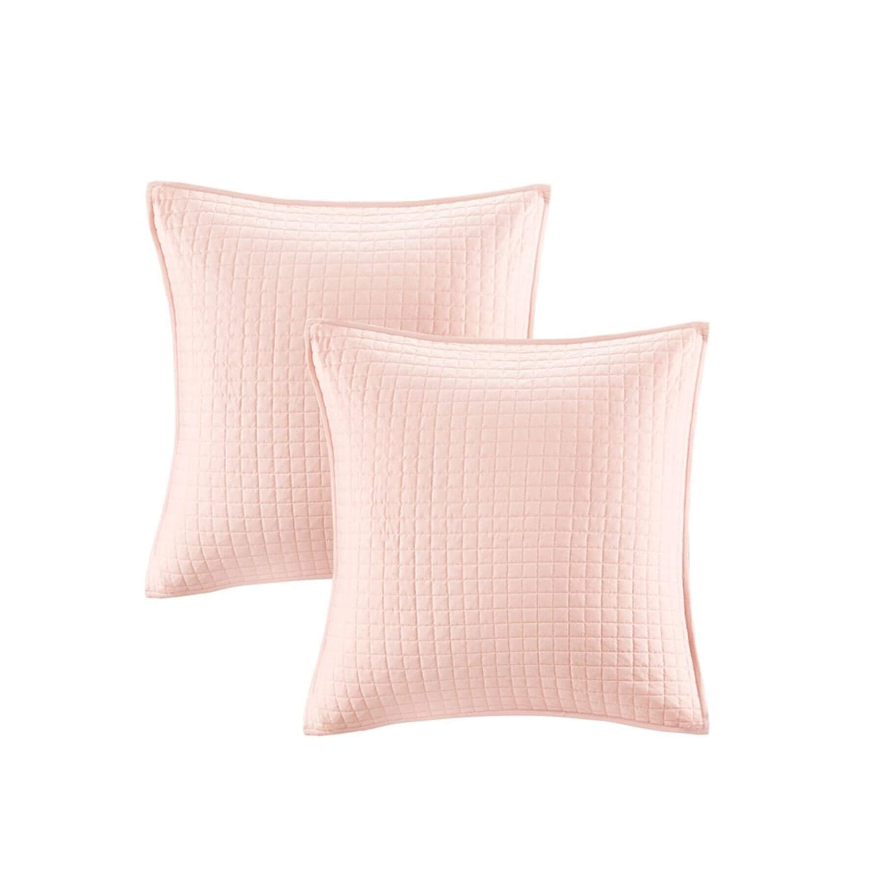 Brooklyn Cotton Jacquard Euro Shams Pink