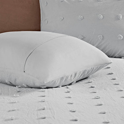 Brooklyn Cotton Jacquard Sham Grey