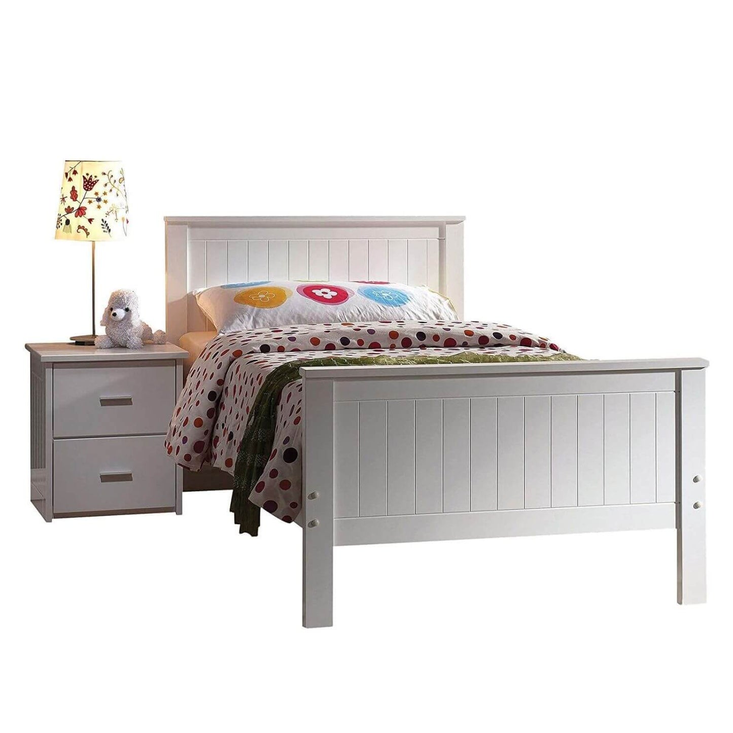 ACME Bungalow Twin Panel Bed | White