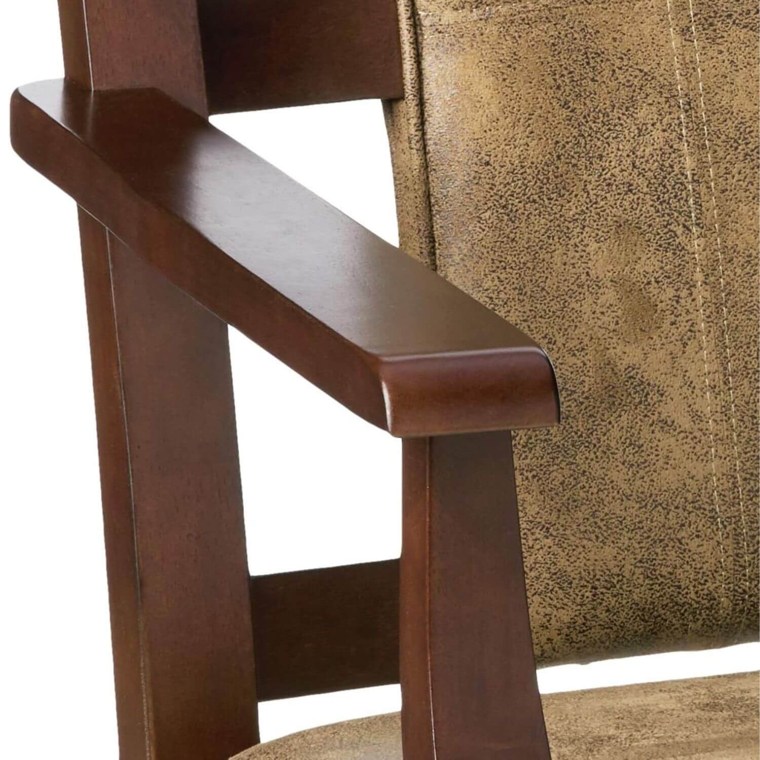 ACME Butsea Fabric Upholstered Rocking Chair | Brown & Espresso