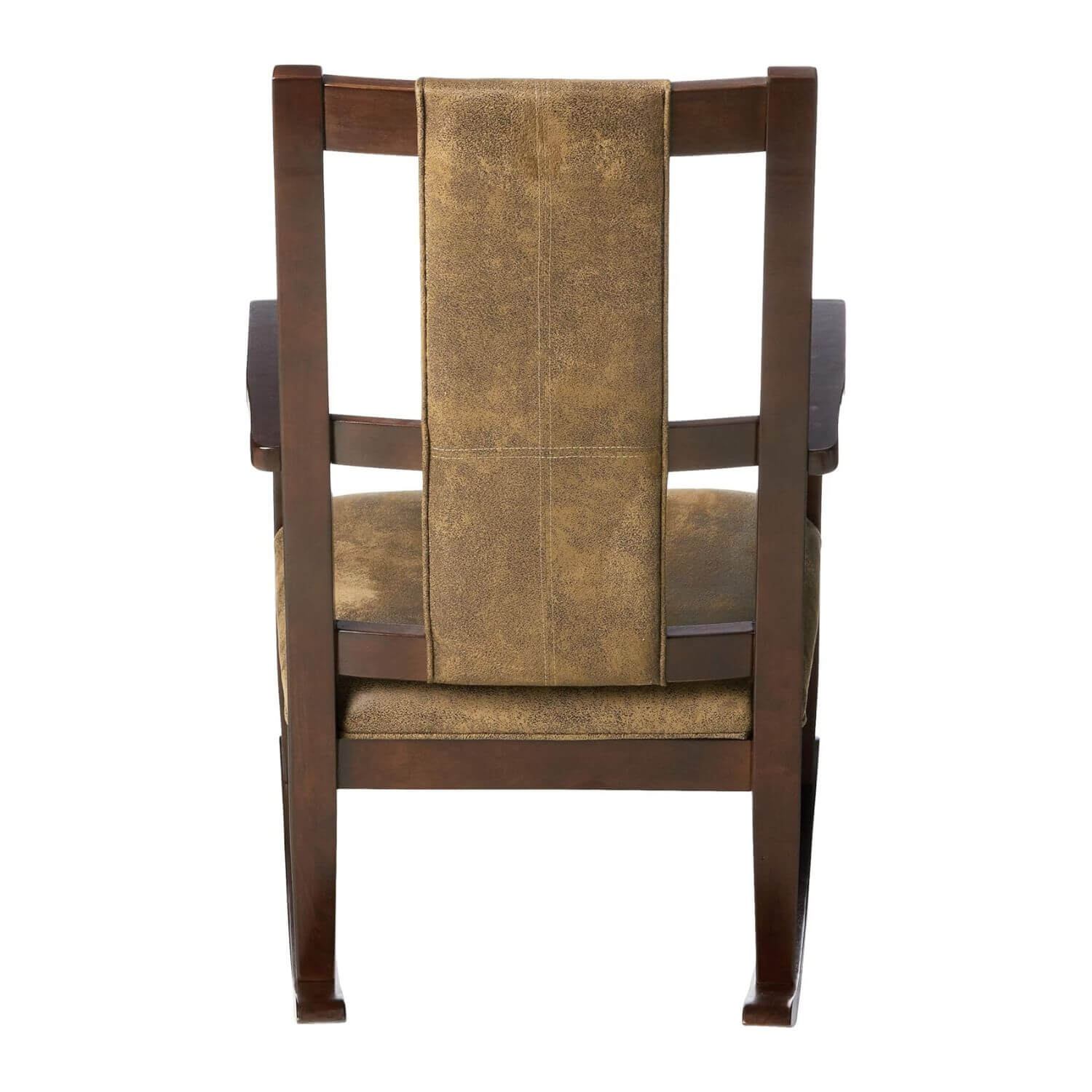 ACME Butsea Fabric Upholstered Rocking Chair | Brown & Espresso