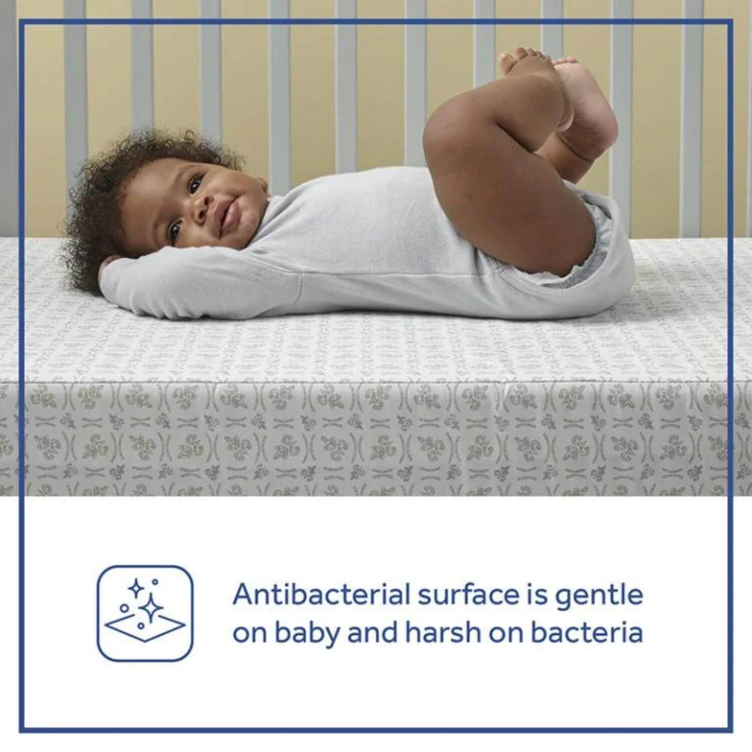 Sealy Butterfly 2-Stage Antibacterial Ultra Firm Crib and Toddler Mattress - Detail