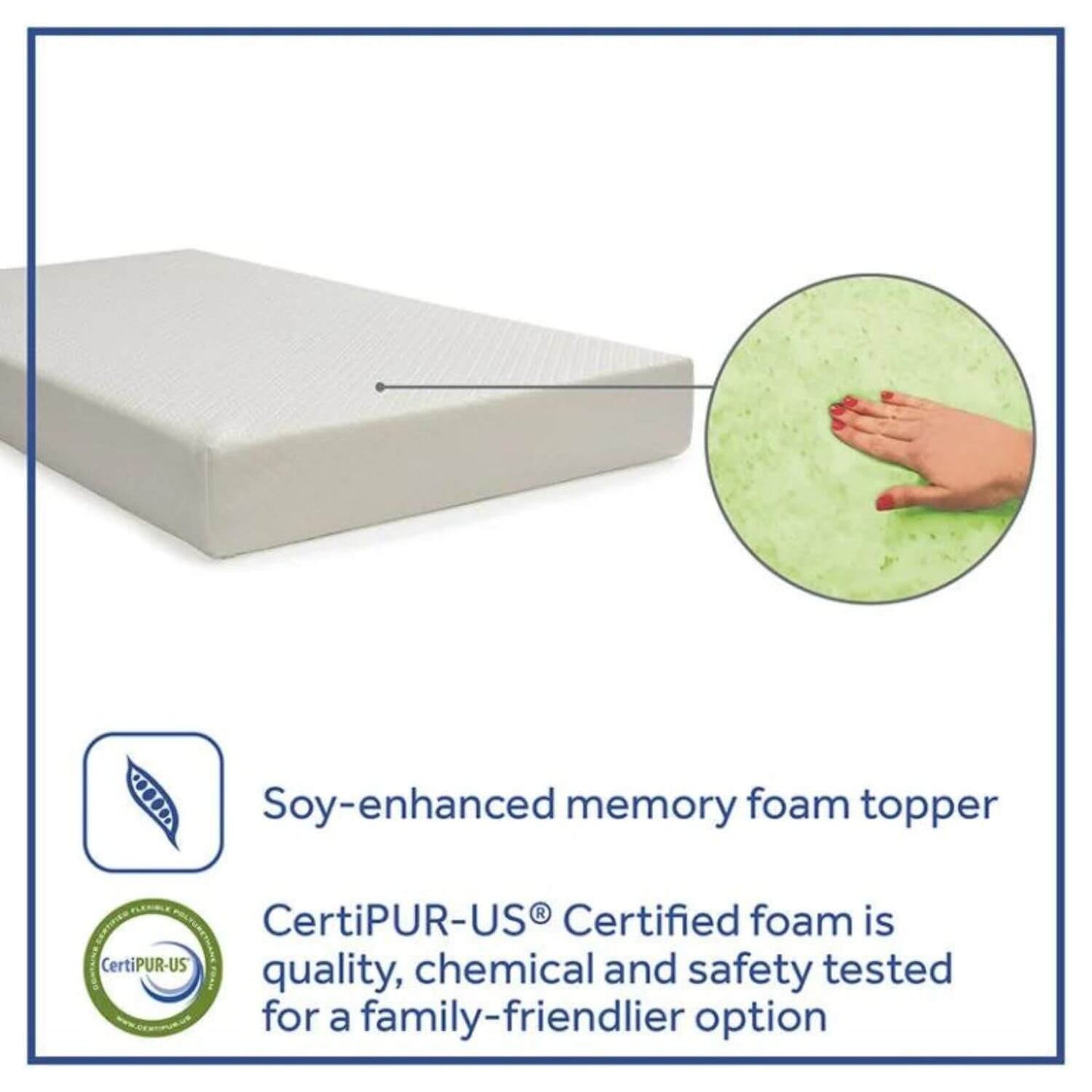 Sealy Butterfly 2-Stage Breathable Knit Crib and Toddler Mattress - Detail