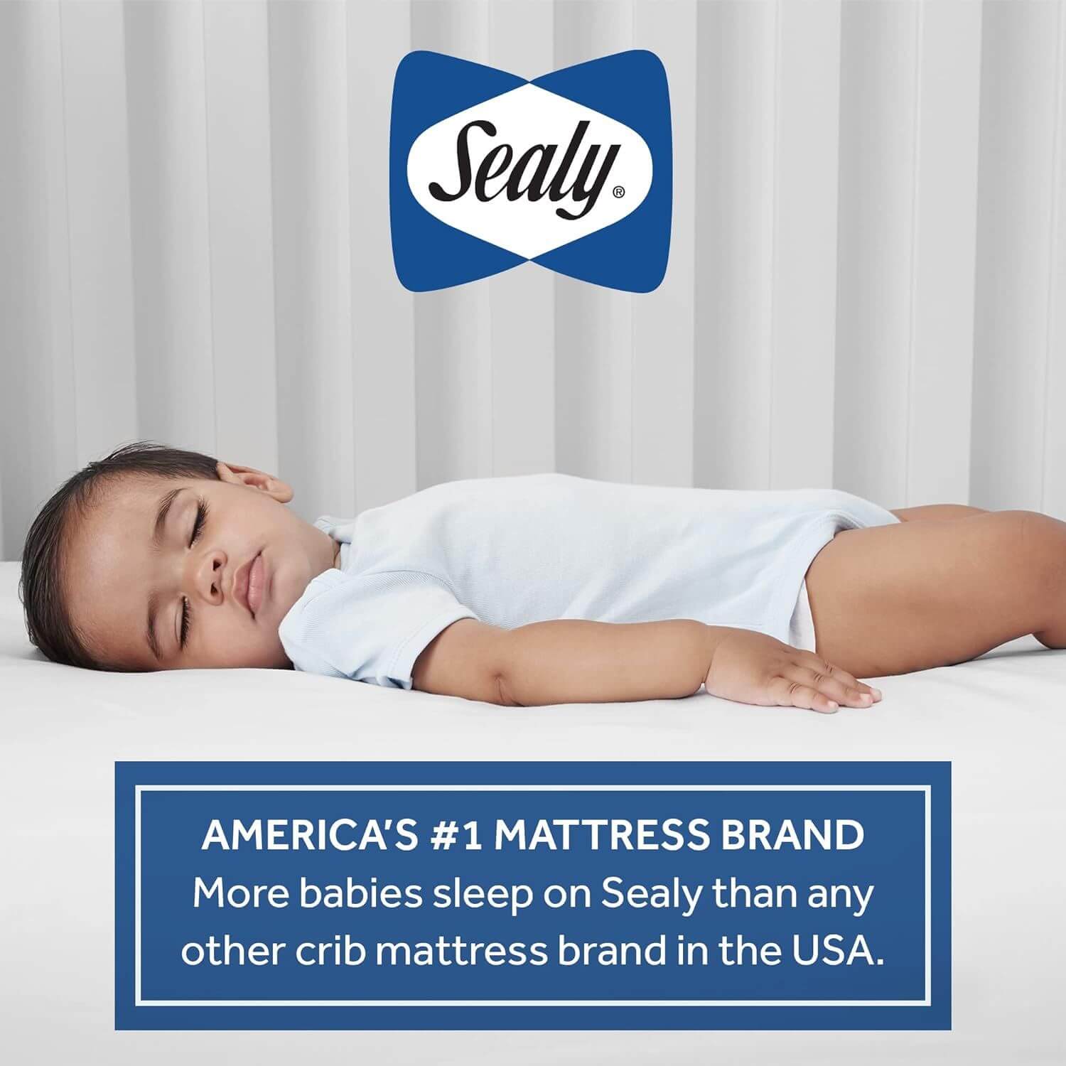 Sealy Butterfly Breathable Knit Crib and Toddler Mattress - Detail