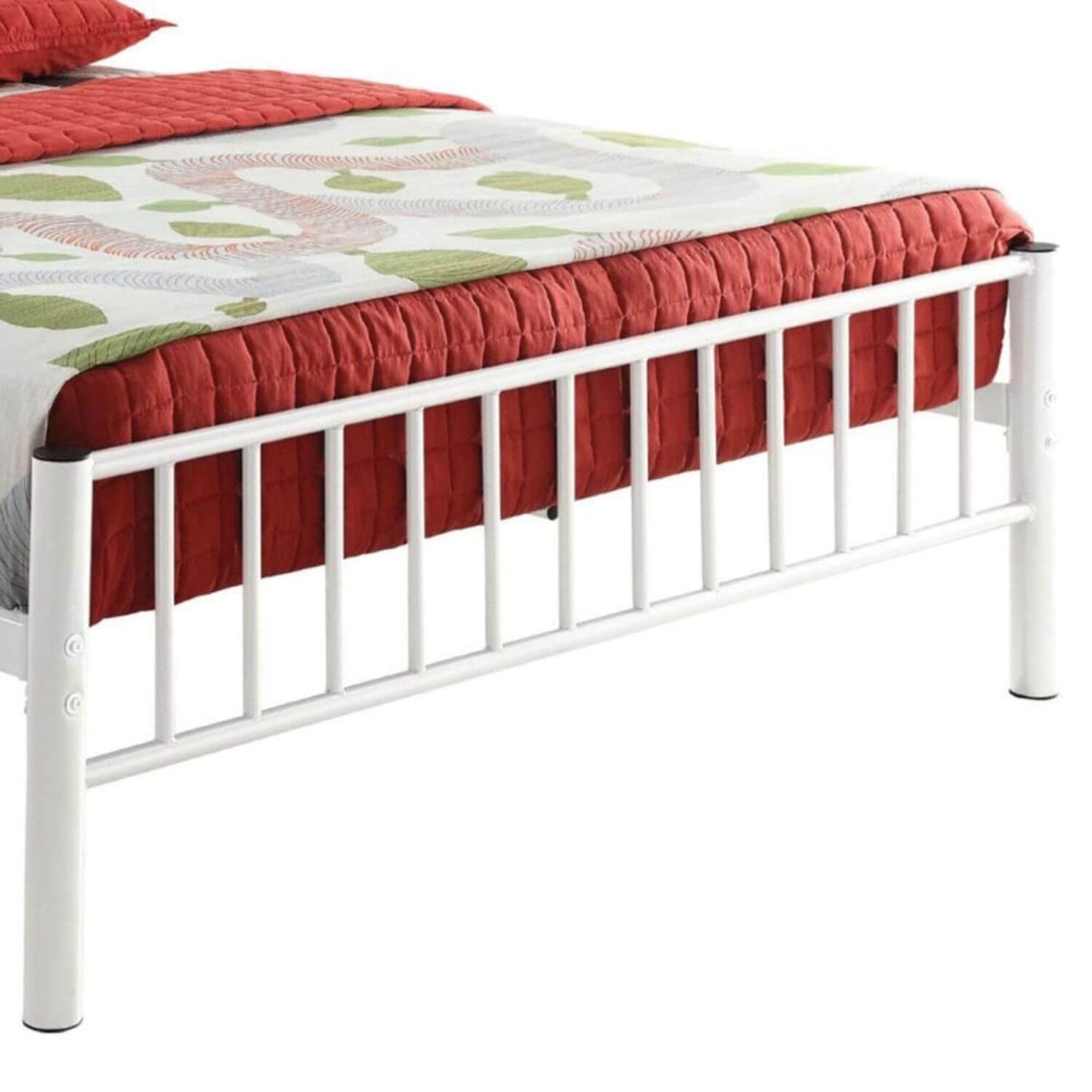 ACME Cailyn Full Metal Bed with Headboard | White