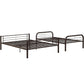 ACME Cairo Metal Frame Twin/Full Bunk Bed | Sandy Black