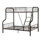 ACME Cairo Metal Frame Twin/Full Bunk Bed | Sandy Black