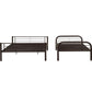 ACME Cairo Metal Frame Twin/Full Bunk Bed | Sandy Black