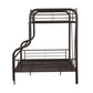 ACME Cairo Metal Frame Twin/Full Bunk Bed | Sandy Black