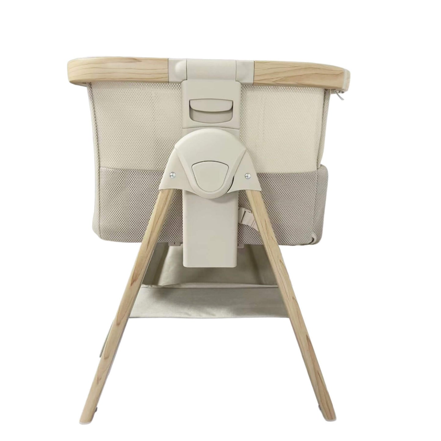 California Dreaming Bedside Bassinet - Taupe & Wood