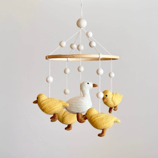 Ganapati Crafts Co. Felt Baby Mobile - Call Duck