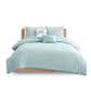 Callie Cotton Jacquard Pom Pom Comforter Set