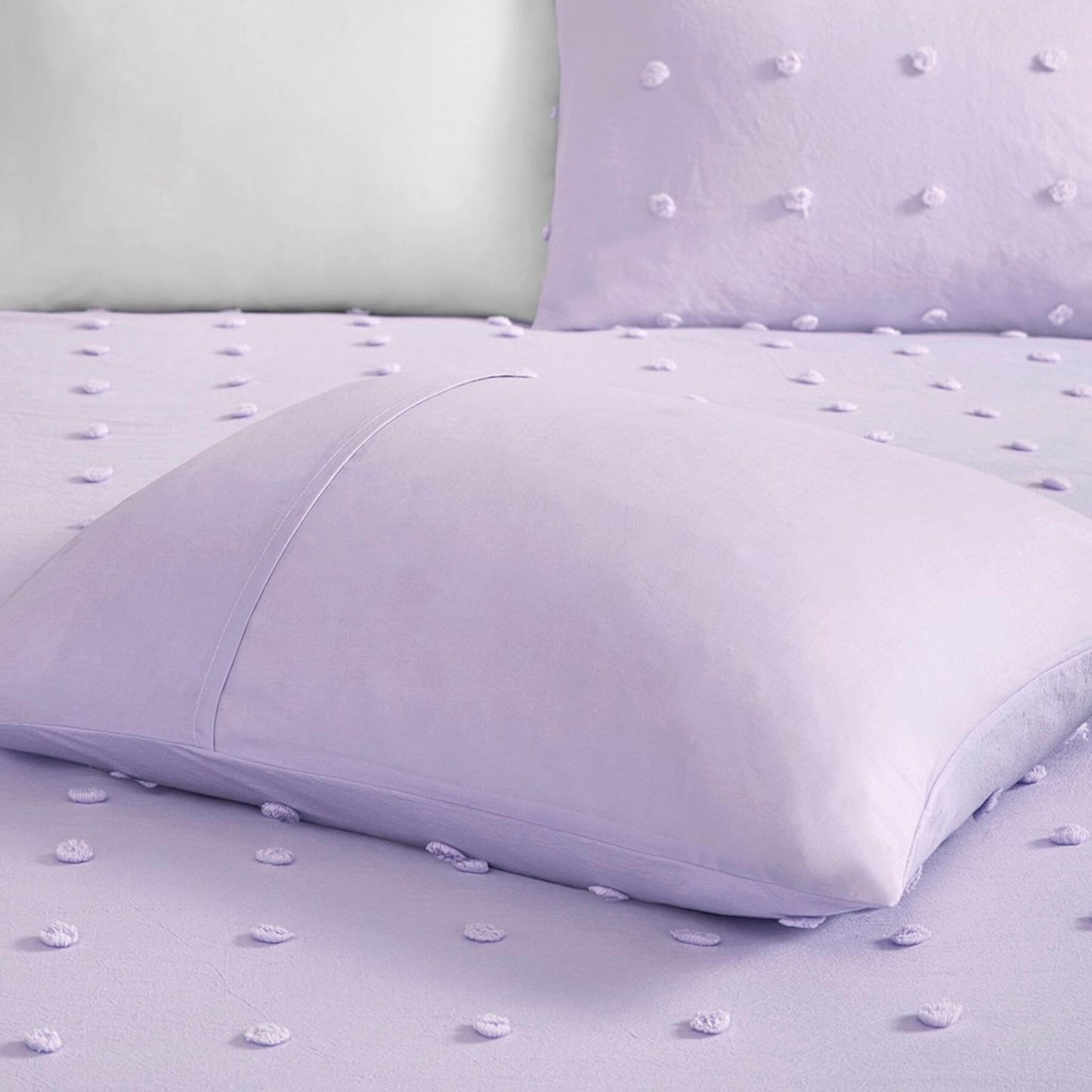 Callie Cotton Jacquard Pom Pom Sham Lavender