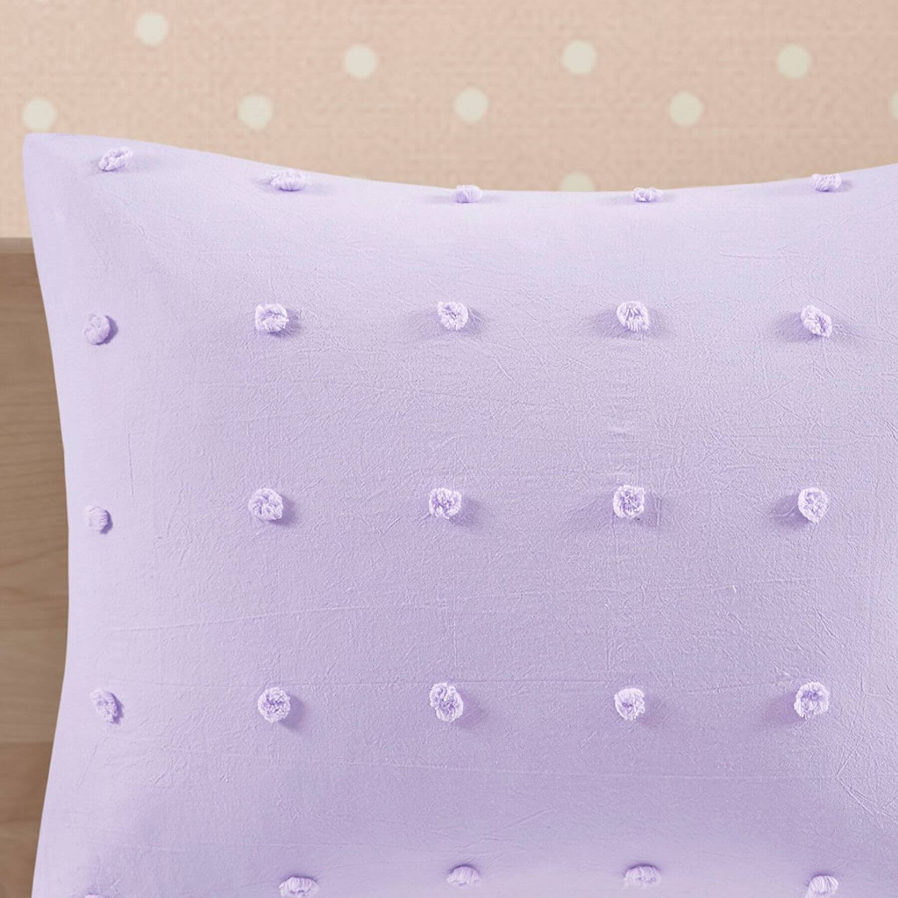 Callie Cotton Jacquard Pom Pom Sham Lavender