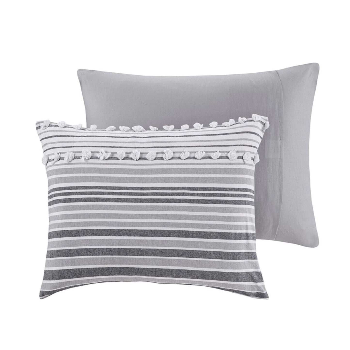 Calum Cotton Jacquard Shams Grey