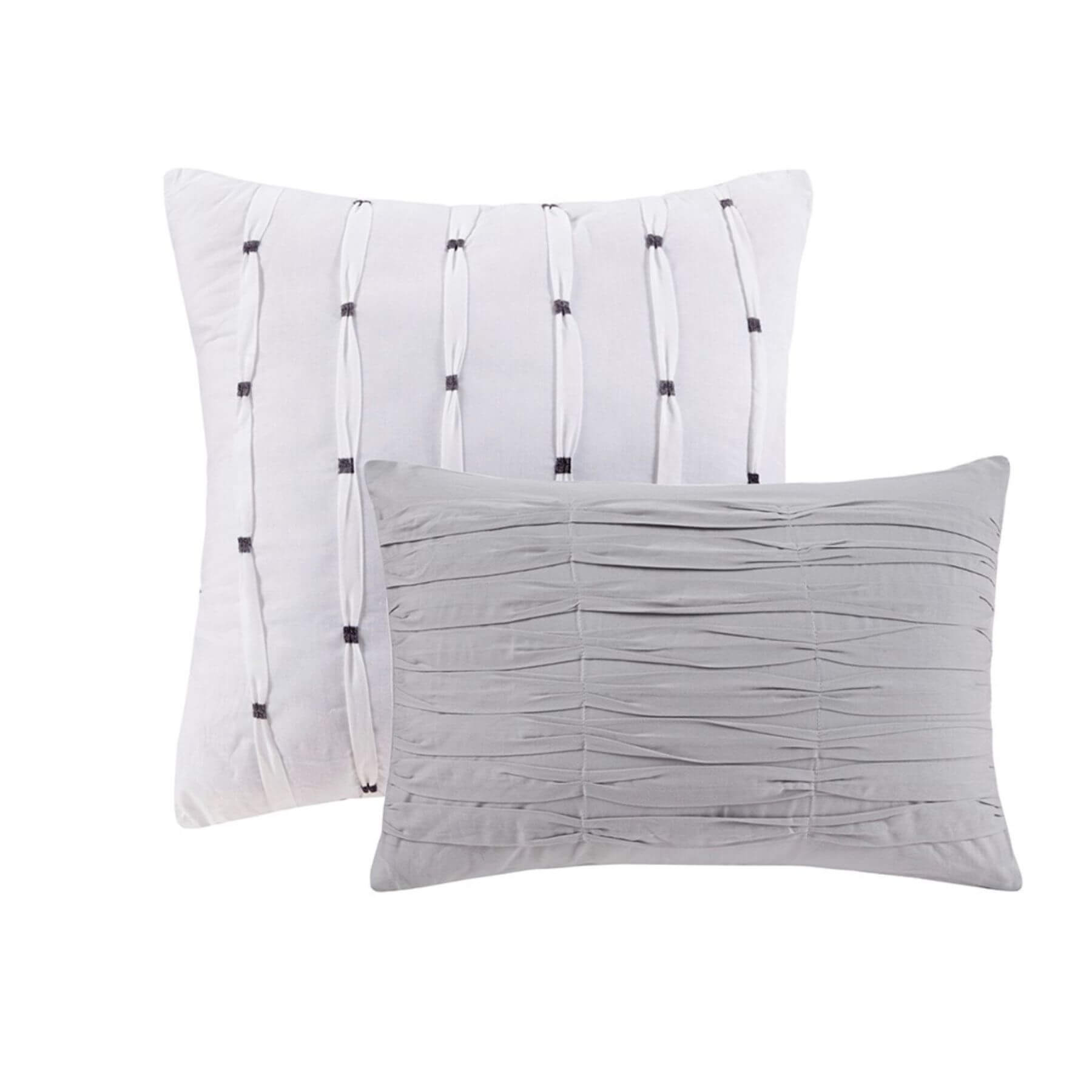 Calum Cotton Jacquard Decorative Pillows Grey