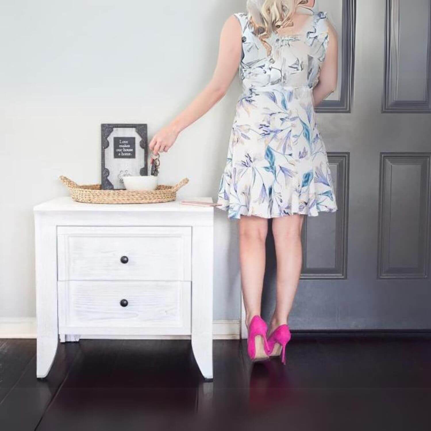 Milk Street Baby Cameo 2 Drawer Nightstand Steam - Lifestyle