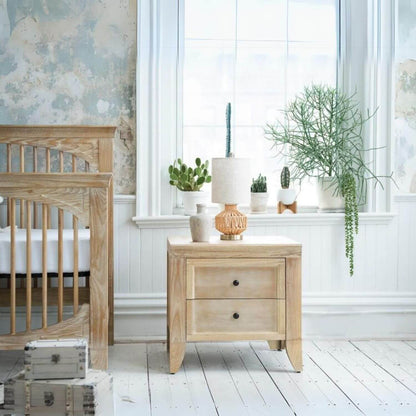 Milk Street Baby Cameo 2 Drawer Nightstand Toast - Lifestyle