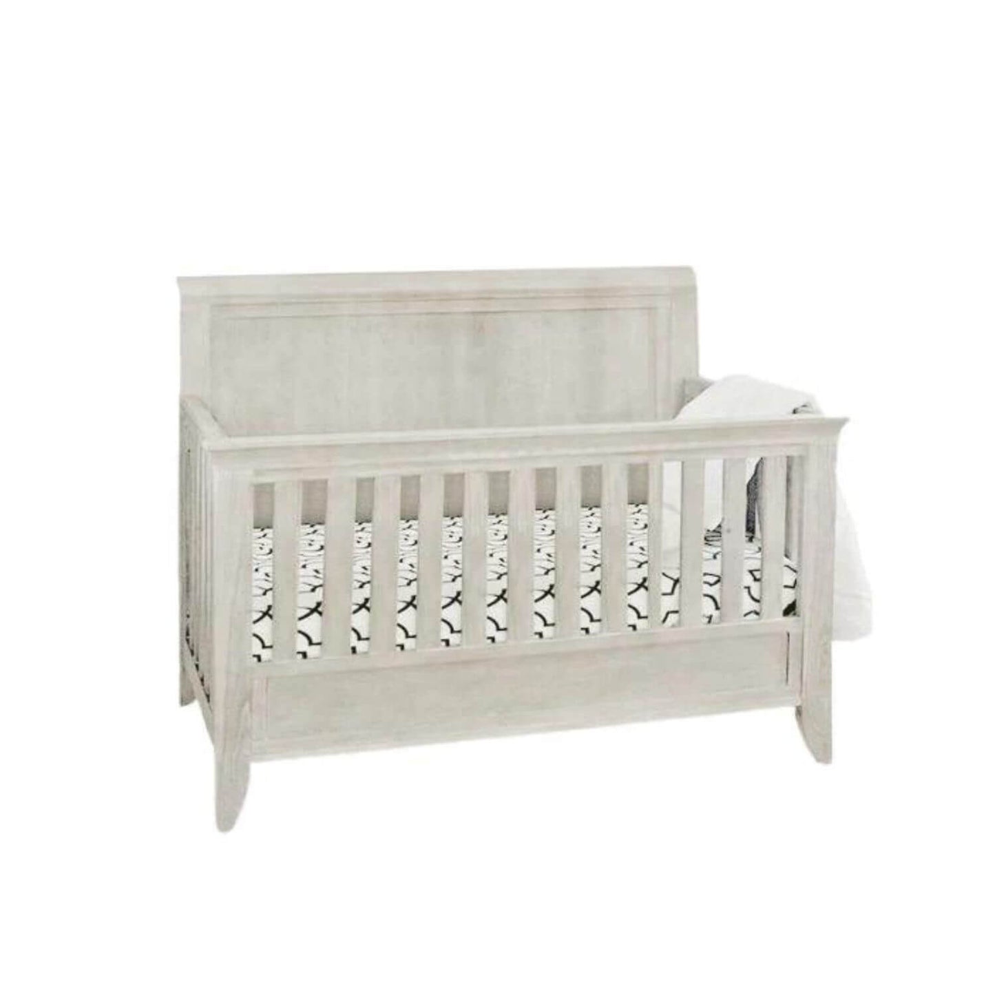 Milk Street Baby Cameo Sleigh 4-in-1 Convertible Crib Steam