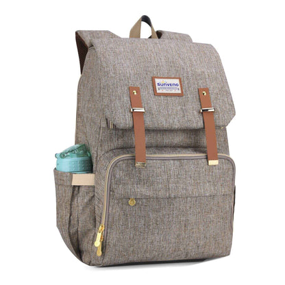 Sunveno Canvas Diaper Backpack - Brown