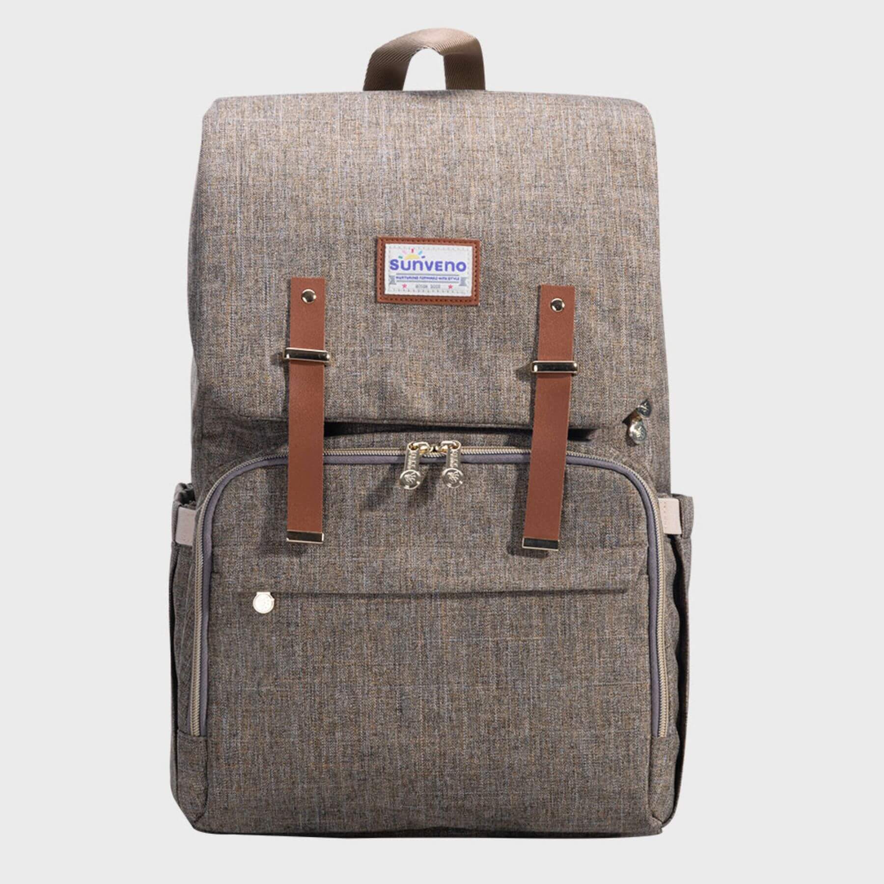 Sunveno Canvas Diaper Backpack - Brown