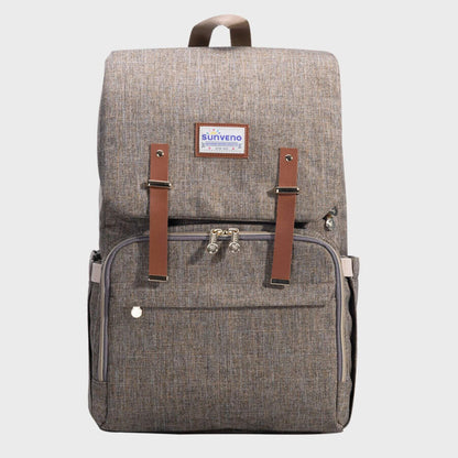Sunveno Canvas Diaper Backpack - Brown