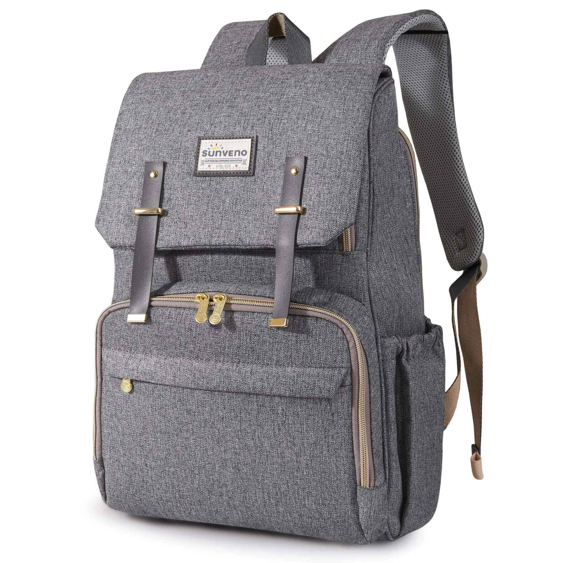 Sunveno Canvas Diaper Backpack - Grey