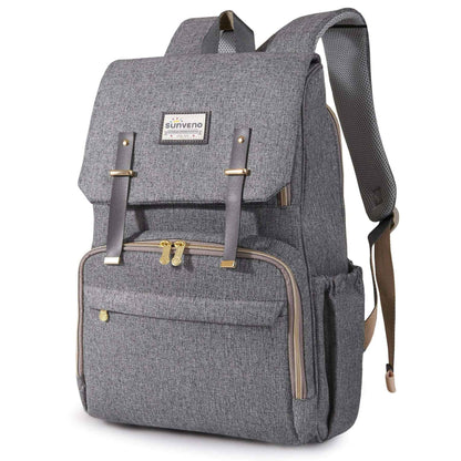 Sunveno Canvas Diaper Backpack - Grey
