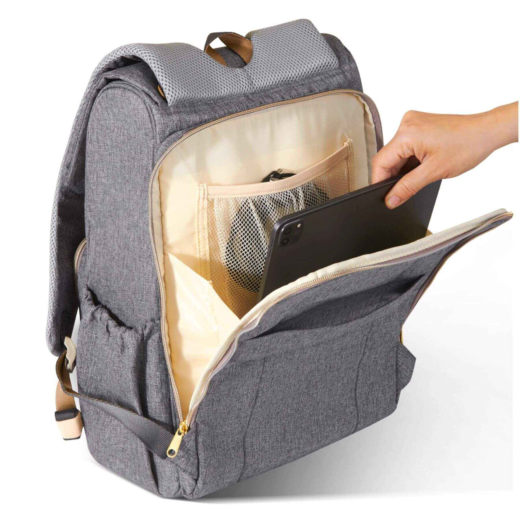 Sunveno Canvas Diaper Backpack - Grey